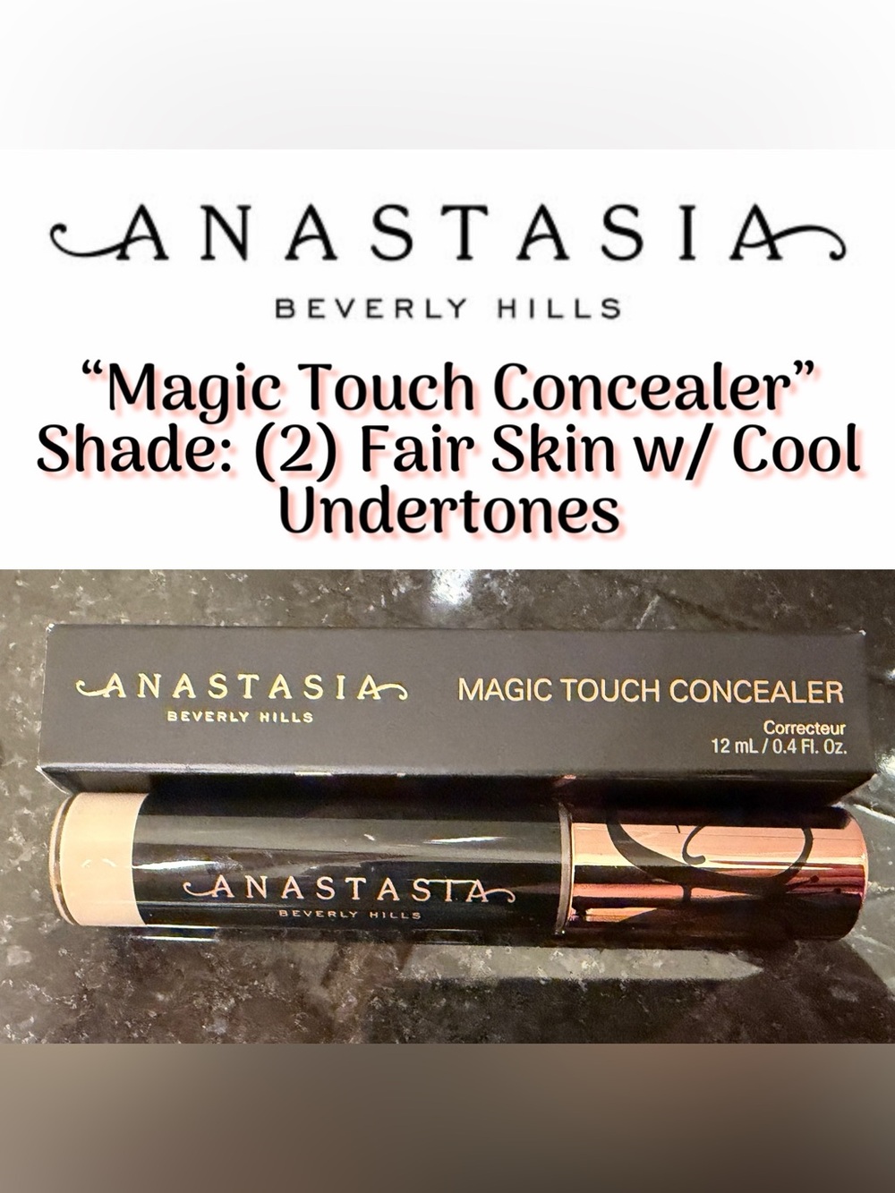 Anastasia Beverly Hills Magic Touch Concealer (2) - Full Size (New)